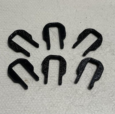 3D Printed Miele Dishwasher Tray Roller C Clip - Heat Resistant Replacement 6PC