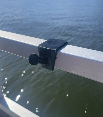 3D Printed Pontoon Boat Rail Hook For Towel Hats Bags Shirts - 1 1/4 Inch Rail — 3D printed replacement part (photo 1)