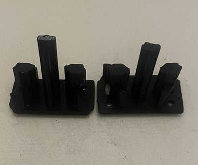 3D Printed Whirlpool Dishwasher Dishrack Rail Stop WPW10323189 — 2 Pack PETG