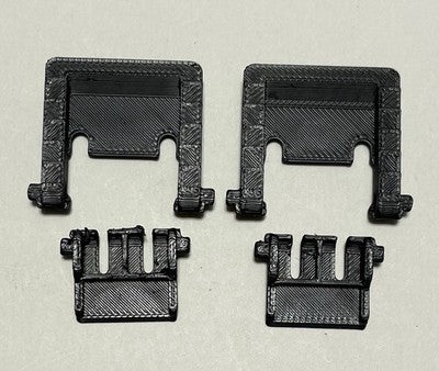 3D Printed HyperX Keyboard Replacement Feet - Inner &amp; Outer Feet (Pair of 2)