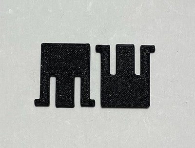 3D Printed Trust Ziva Keyboard Replacement Feet PETG - Pair of 2