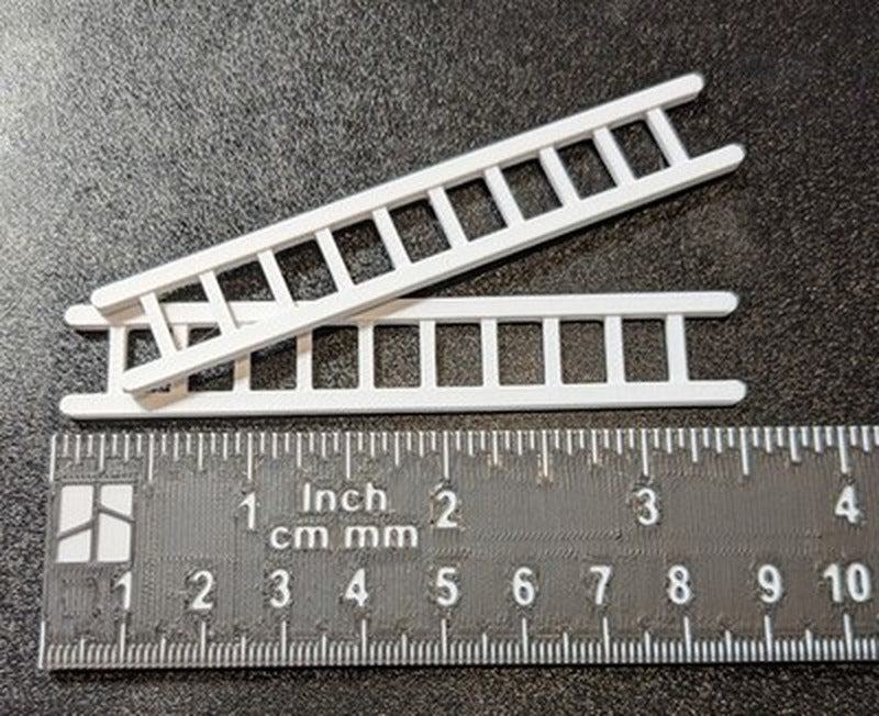 Qty 2 Replacement Ladders for Tonka Fire Truck Pumper Pressed Steel
