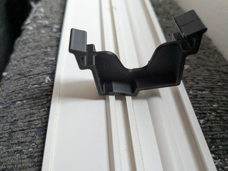 3D Printed Levolor Valance Clip Style B Faux Wood Blind White Black