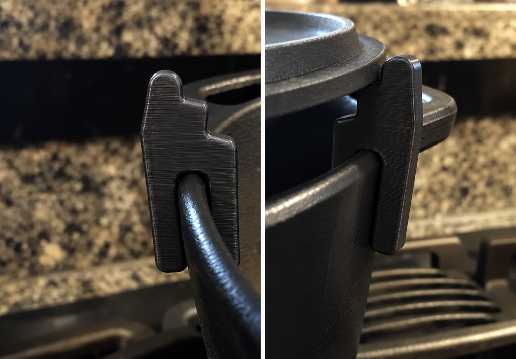 Lodge Cast Iron Dutch Oven Skillet Lid Spacer Riser Black PETG Storage