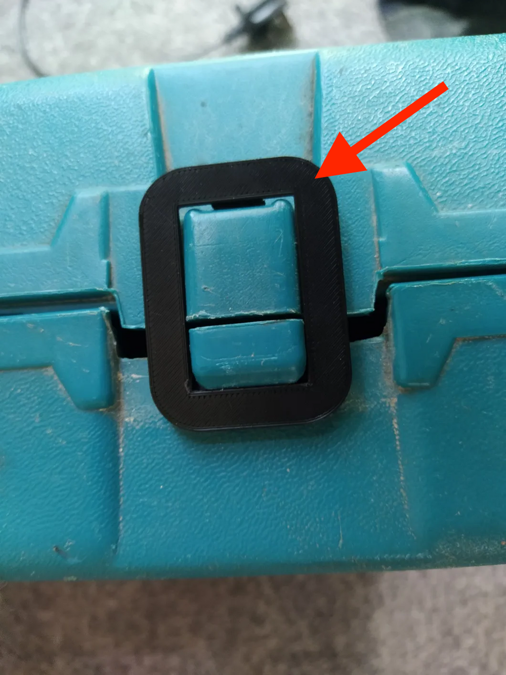 Makita Power Tool Hard Case No. 8245672 Latch Replacement Black PETG