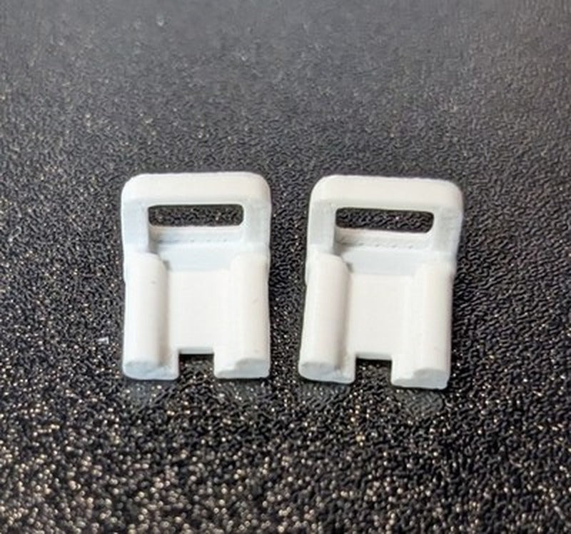 3D Printed iRobot M6 6110 Braava Jet Robot Mop Lid Latch Catch Clip White/Black